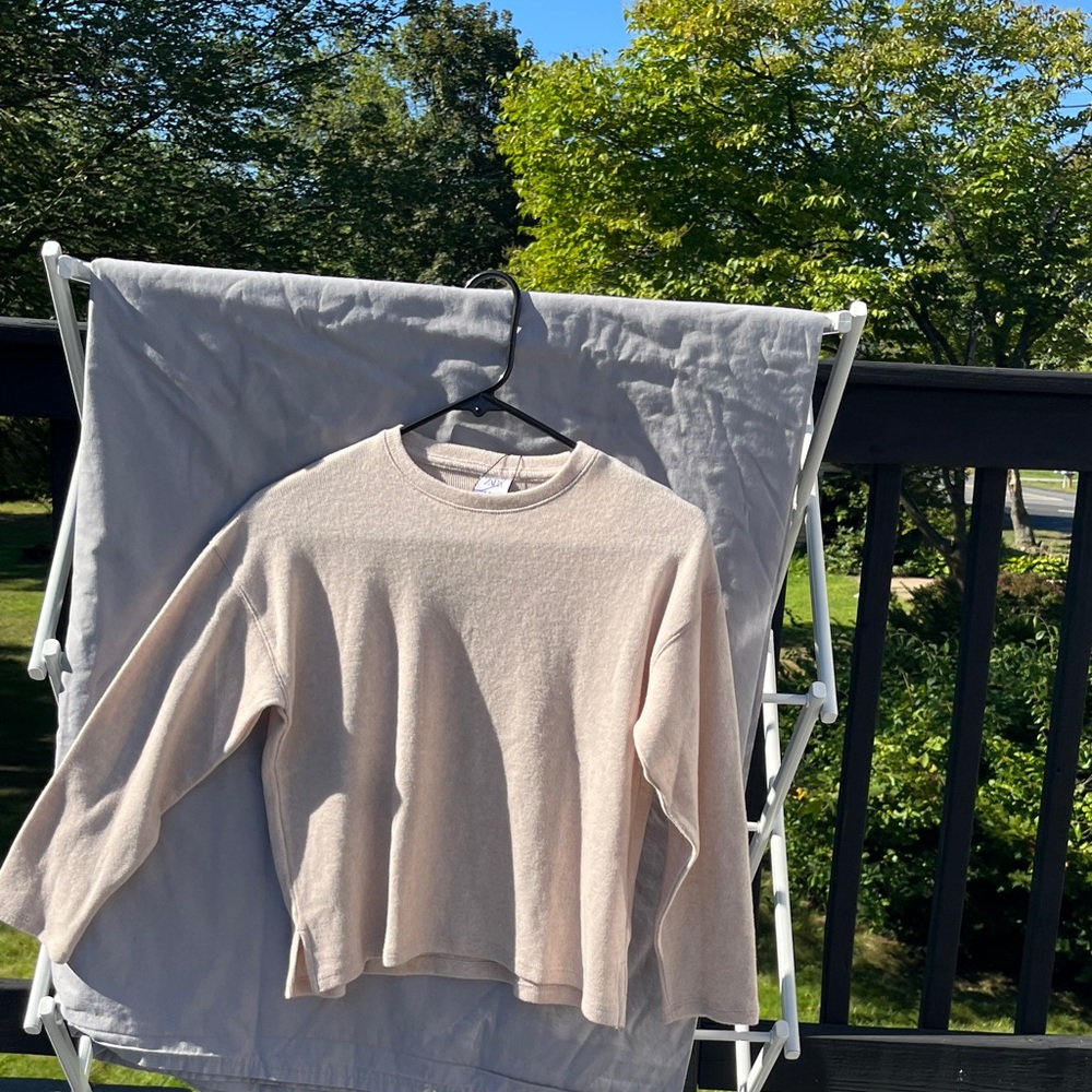 Zara Cream Knit Top